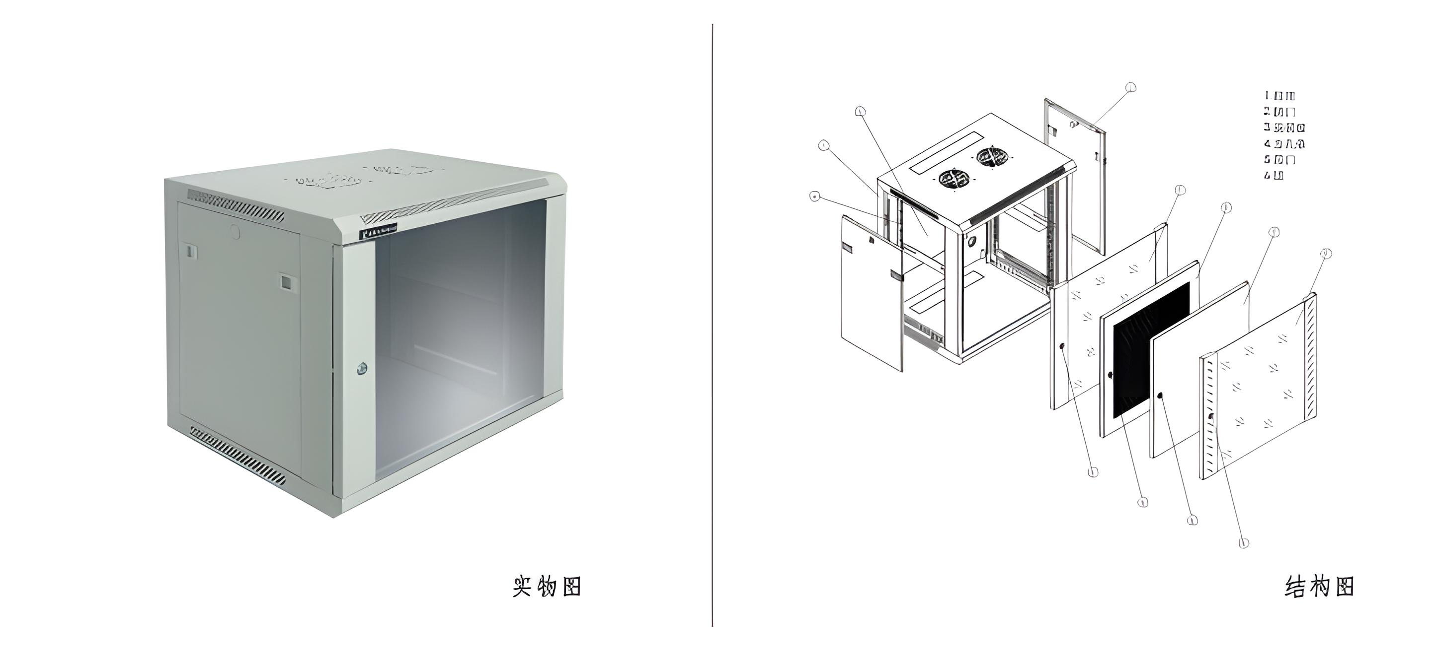 标准B型挂墙式网络机柜