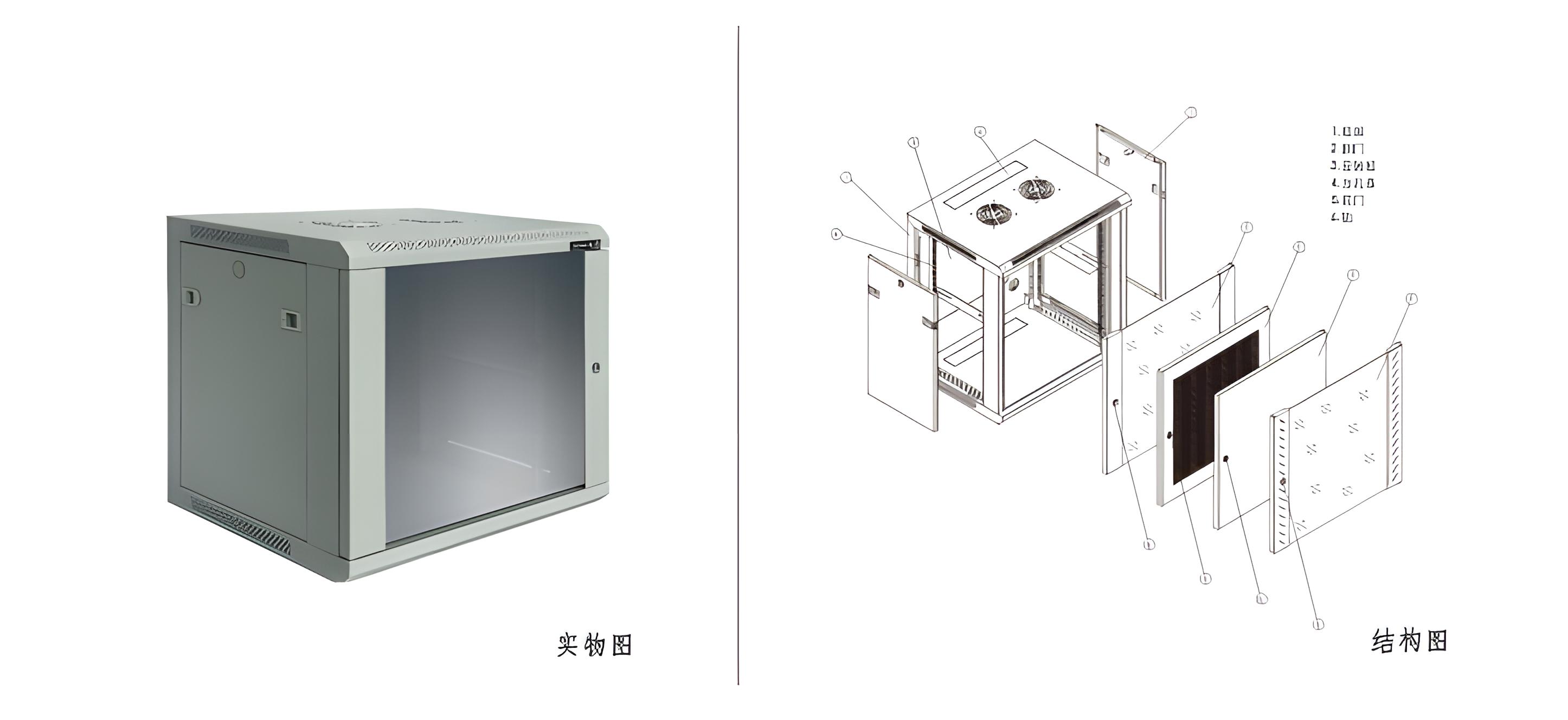 标准E型挂墙式网络机柜