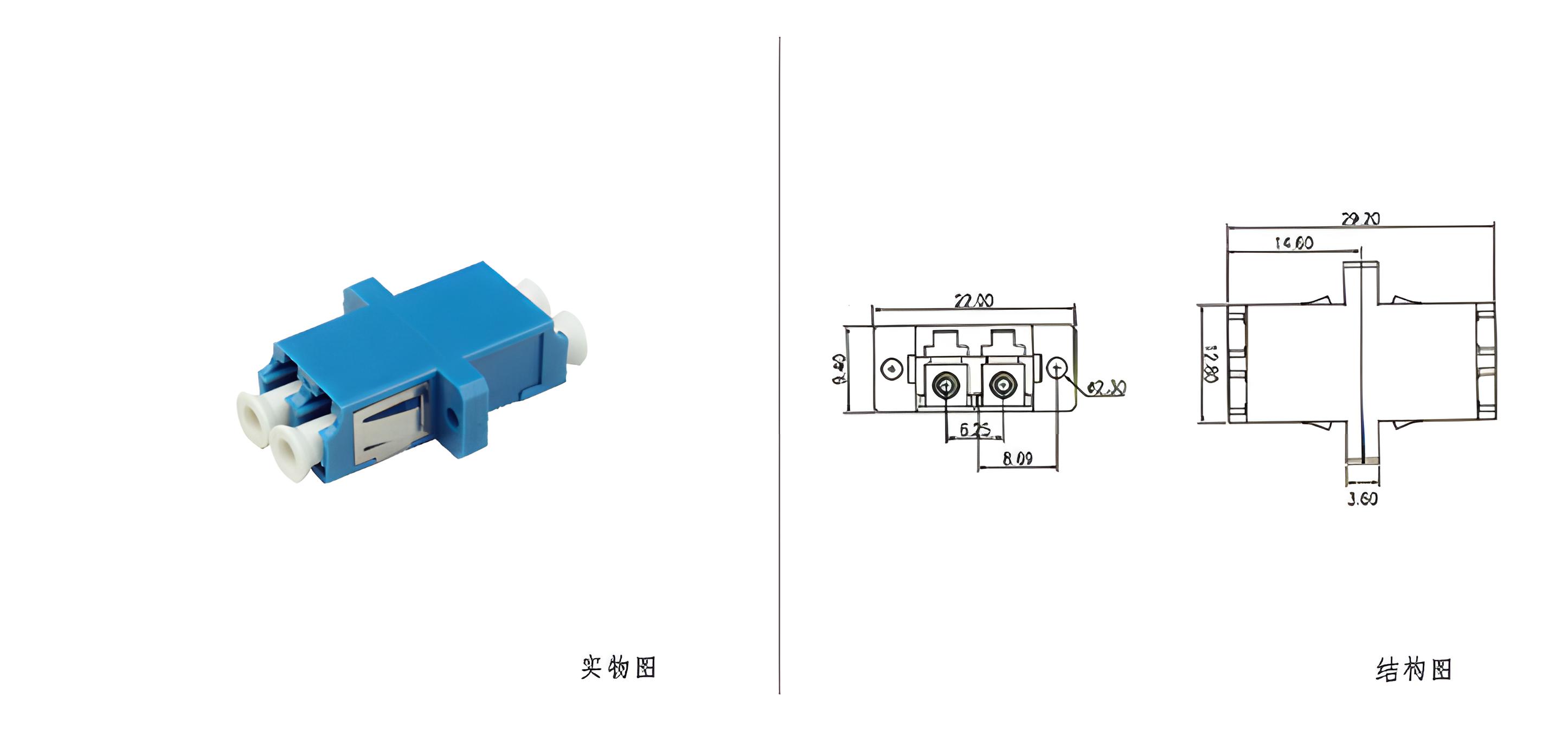 SC型LC光纤适配器(双工)